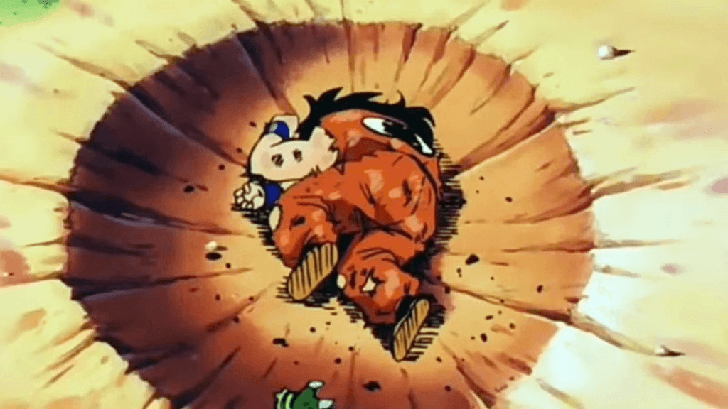 Yamcha tirando soneca