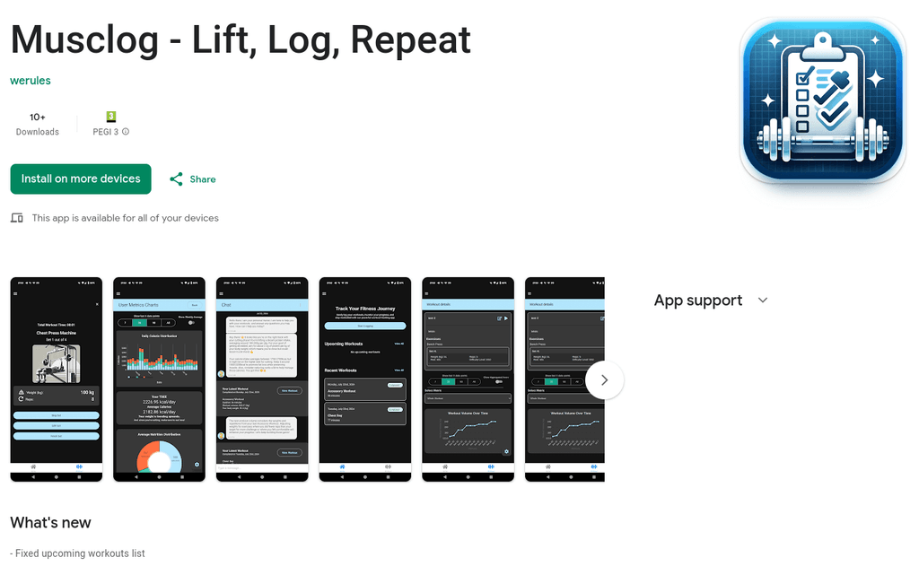 Musclog on Google Play